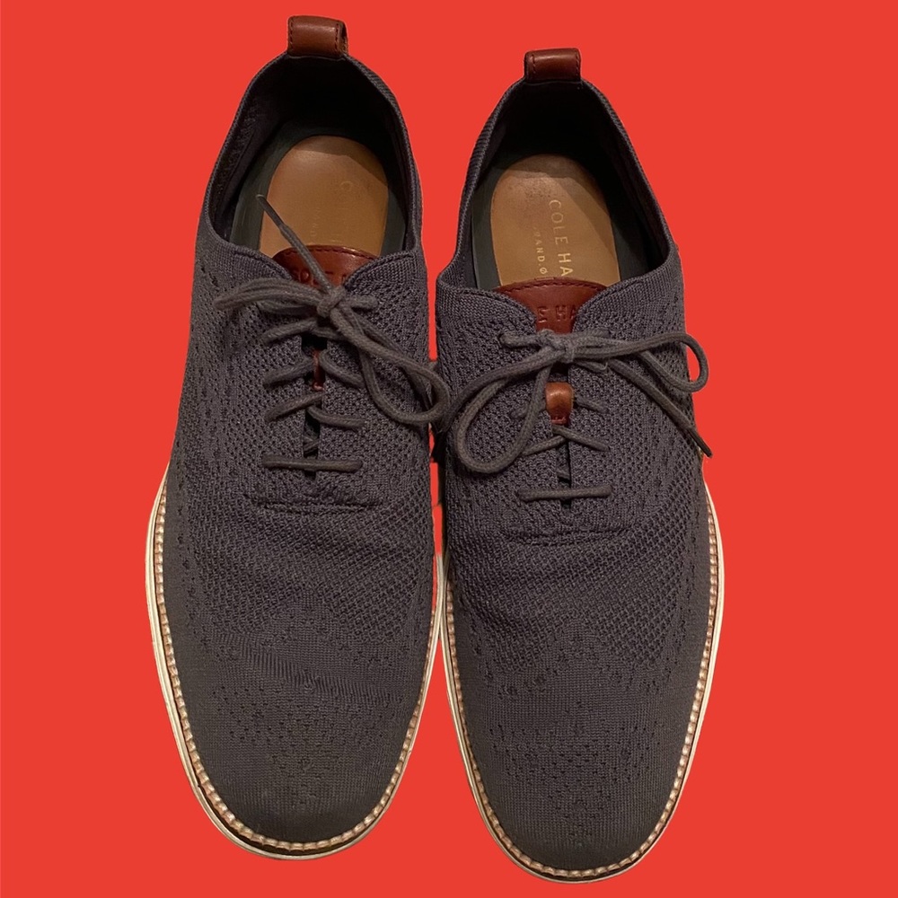 Cole Haan Men's Original Grand Stitchlite Wingtip Oxford Dress Shoes Size 10.5 M